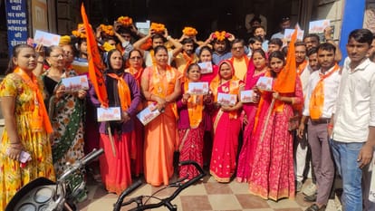 हिंदू जागरण मंच ने निकाली अक्षत यात्रा