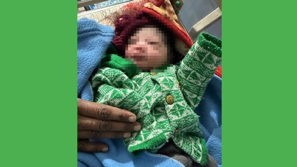 Newborn baby girl found shivering on the bridge of Som river in Yamunanagar