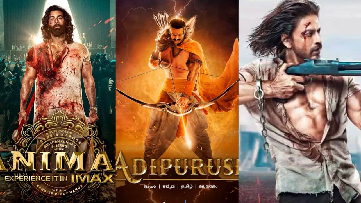 Year ender 2023 controversial movies prabhas adipurush shah rukh pathaan the kerala story ranbir animal omg 2