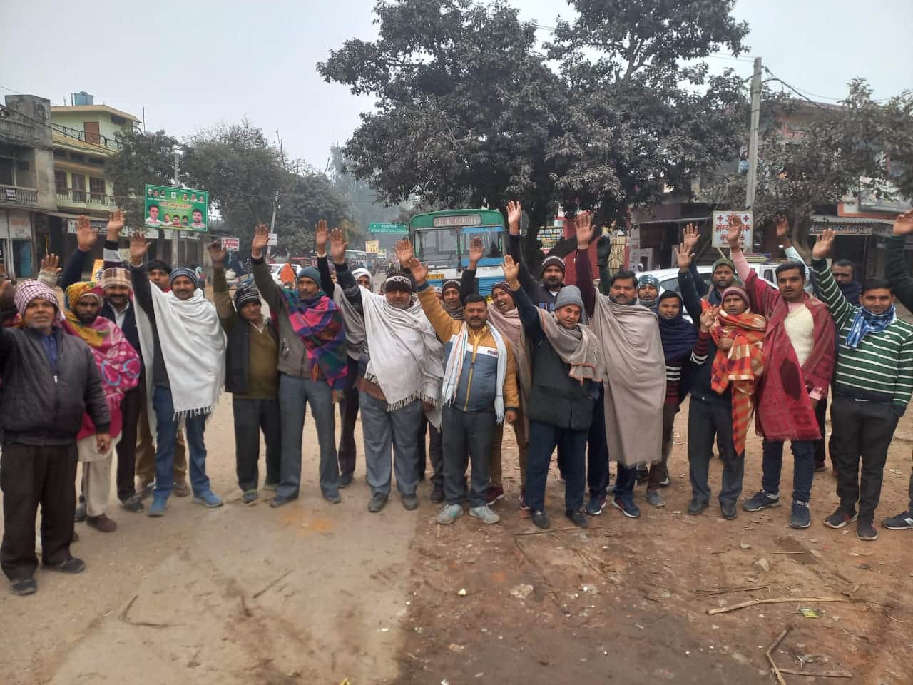 Wheels stopped: Strike of roadways buses and trucks in protest against the new law