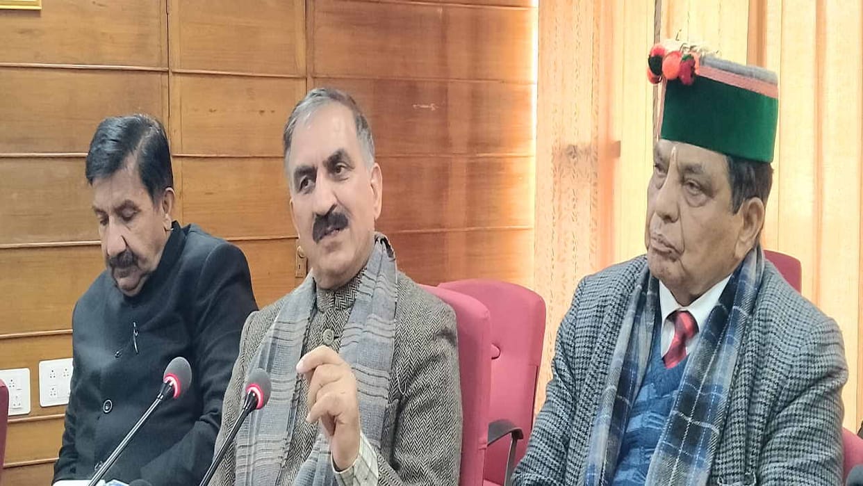 CM sukhvinder Sukhu said  Center has only put ceiling on our government