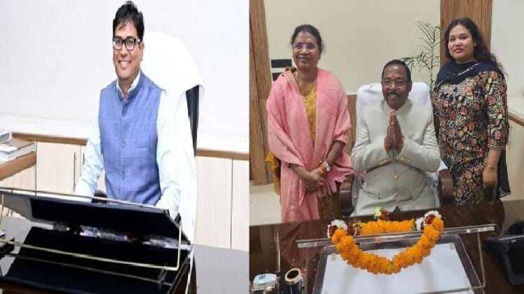 CG: वित्त मंत्री ओपी चौधरी और कृषि मंत्री रामविचार ने किया पदभार ग्रहण, कहा- छत्तीसगढ़ की सेवा में हमेशा तैयार