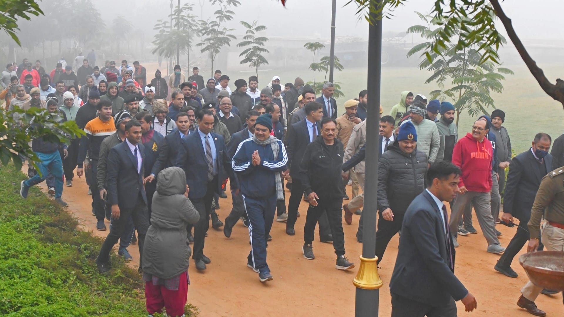 Rajasthan News: CM reached City Park for morning walk, talks about down to earth personality