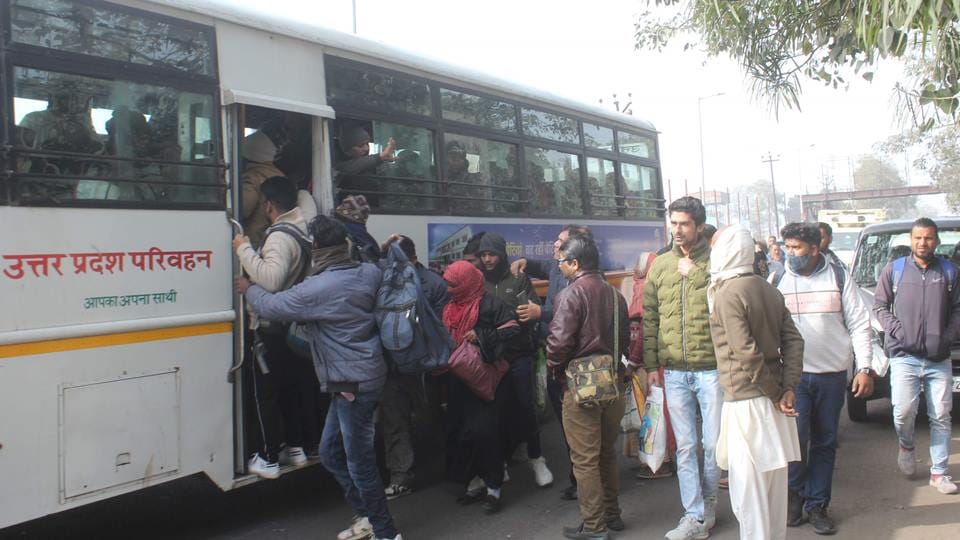 Bus strike: 3812 out of 6958 buses of UP Roadways did not run on Tuesday