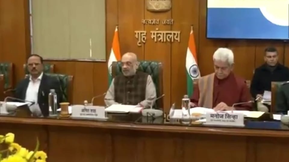 Union Home Minister Amit Shah chairs high level security review meeting on Jammu Kashmir