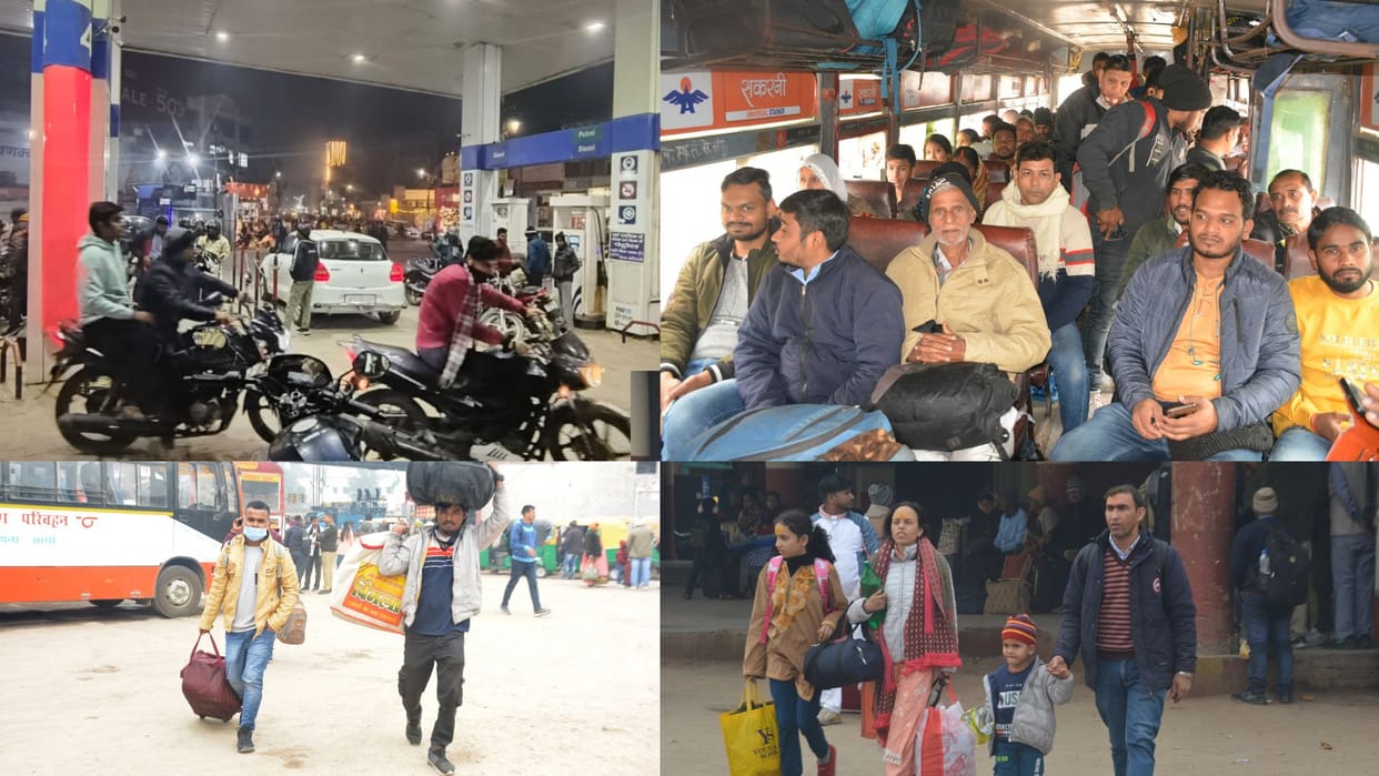 hit and run new law protest strike affect petrol pumps vegetable milk carts and gas agencies in varanasi
