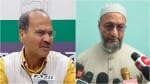 अधीर रंजन चौधरी और सांसद असदुद्दीन ओवैसी (फाइल)