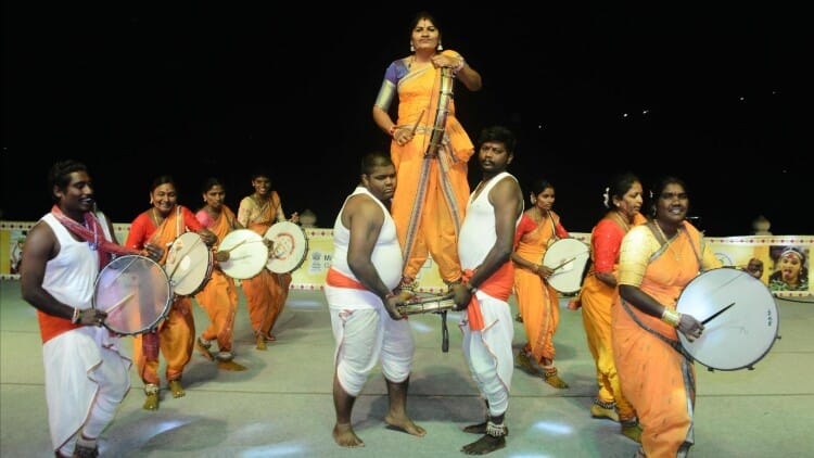 Folk Music Performance By Telangana Artists In Kashi Telugu Sangamam