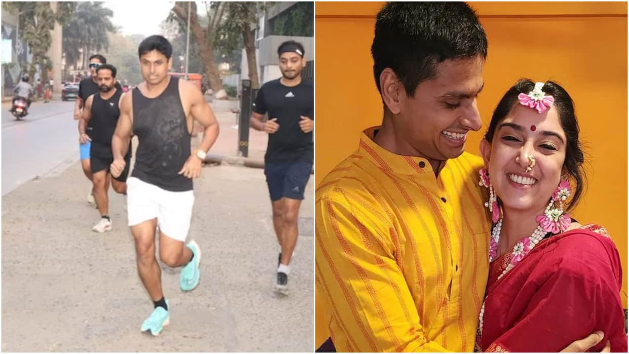 Nupur Shikhare jogs 8 km to Wedding venue Taj Lands Bandra to marry Aamir Khan Daughter Ira Khan