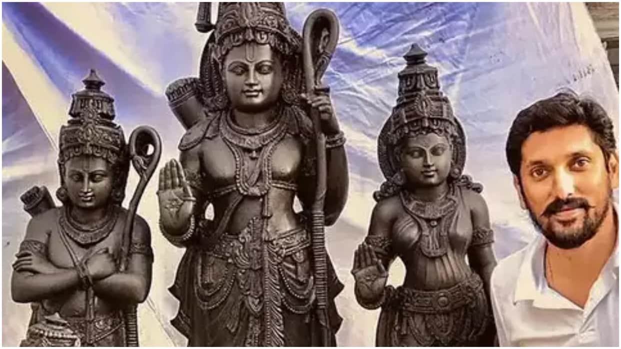 Ayodhya Ram Temple Ram Lalla Idol Sculpted By Arun Yogiraj Education Career Family Background in HIndi