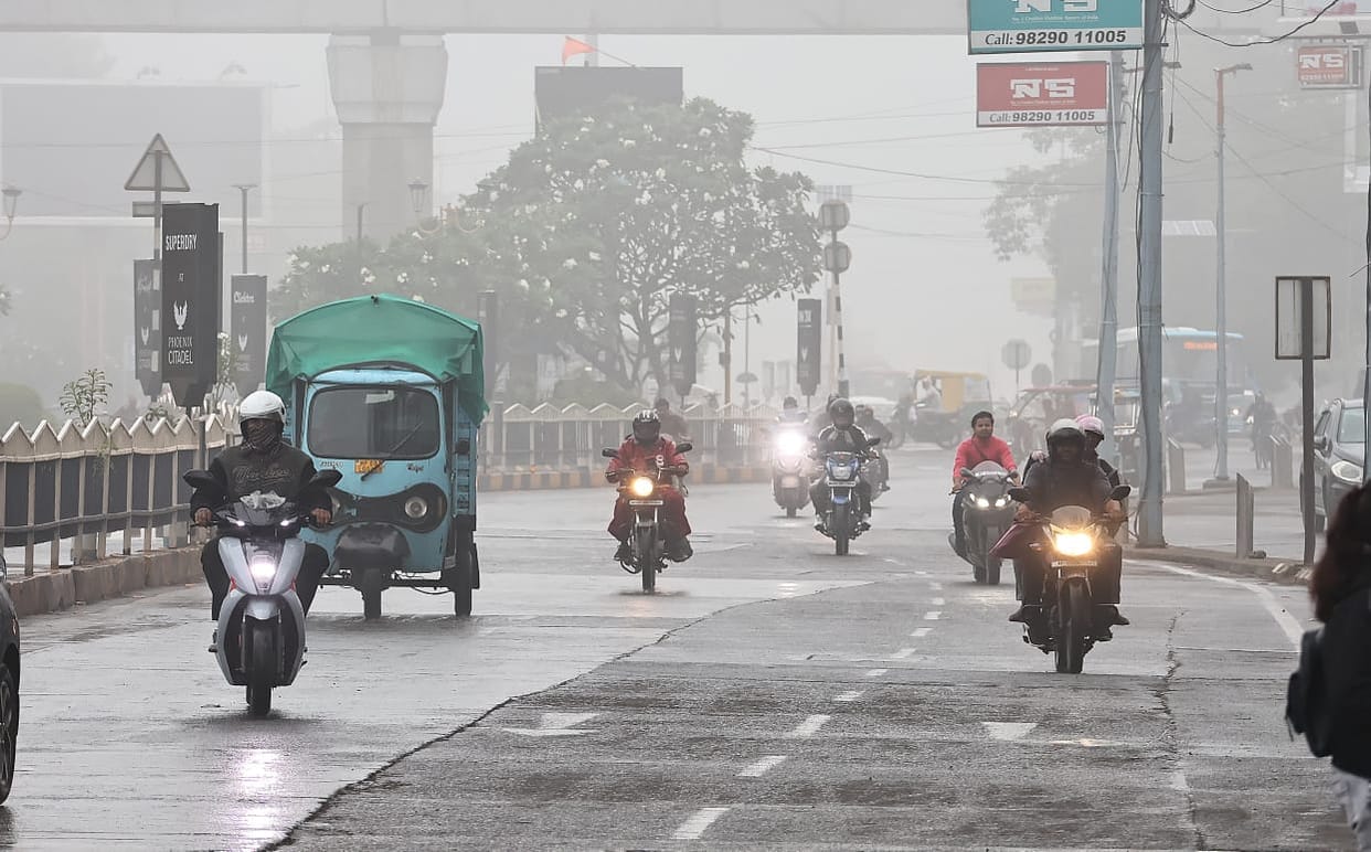 Indore Weather: Rain in Indore at night, fog in the morning, then sunshine again