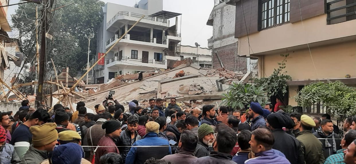 Lucknow News: Two storey building under construction in Lucknow collapses, contractor in custody