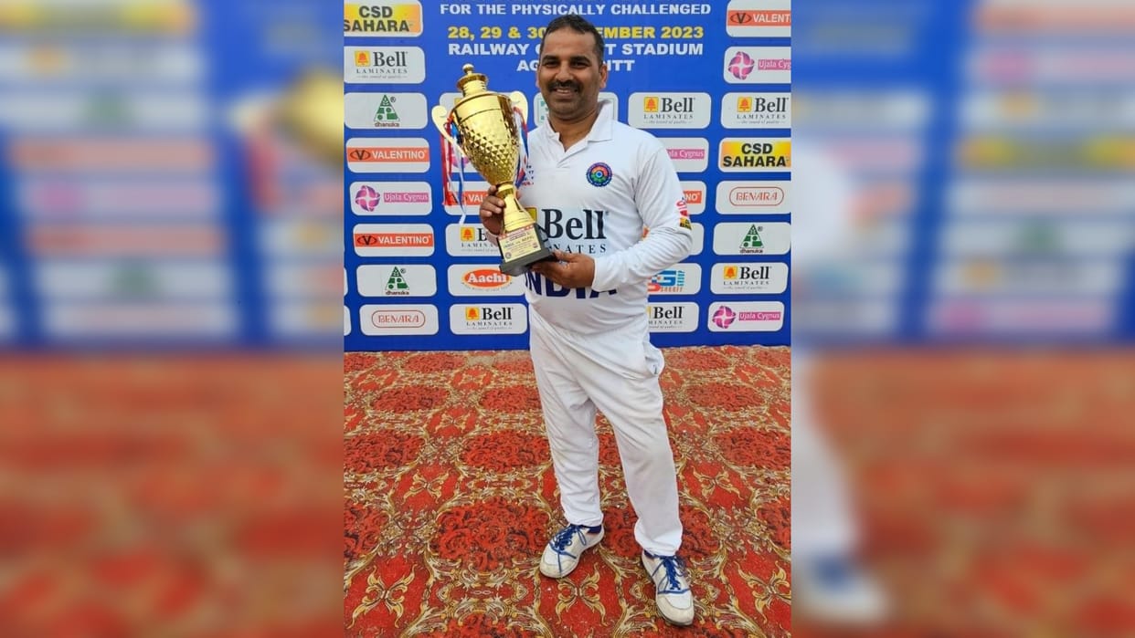 Satna Under captaincy of Brajesh India won first DCCBI Cup International Disabled Test match