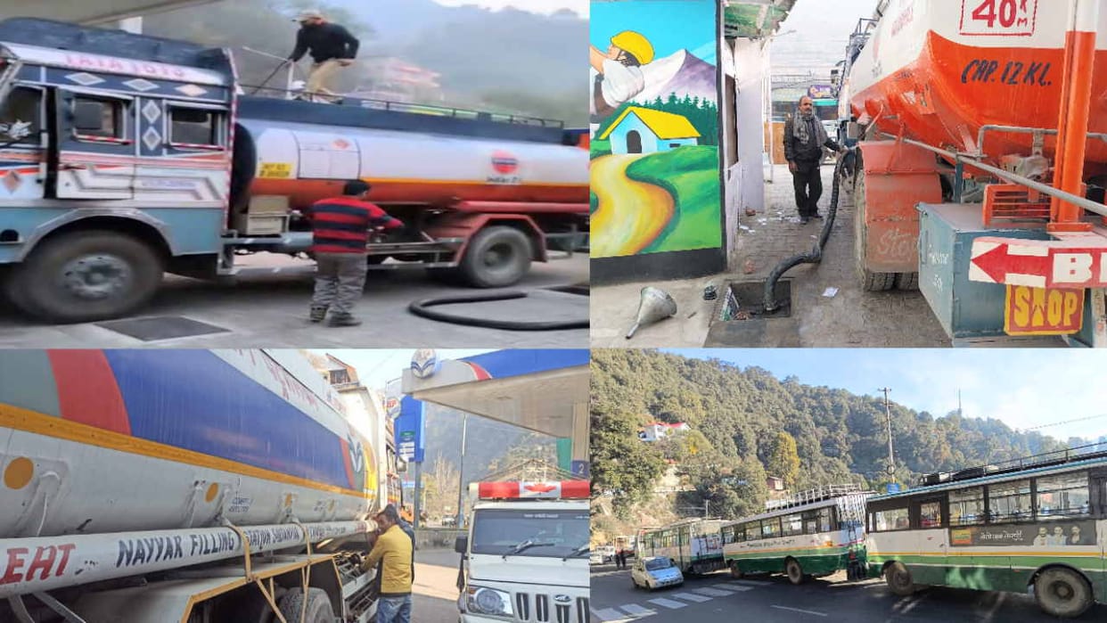 Petrol and diesel consignments reached the districts, trucks started running on the roads, bus services also s