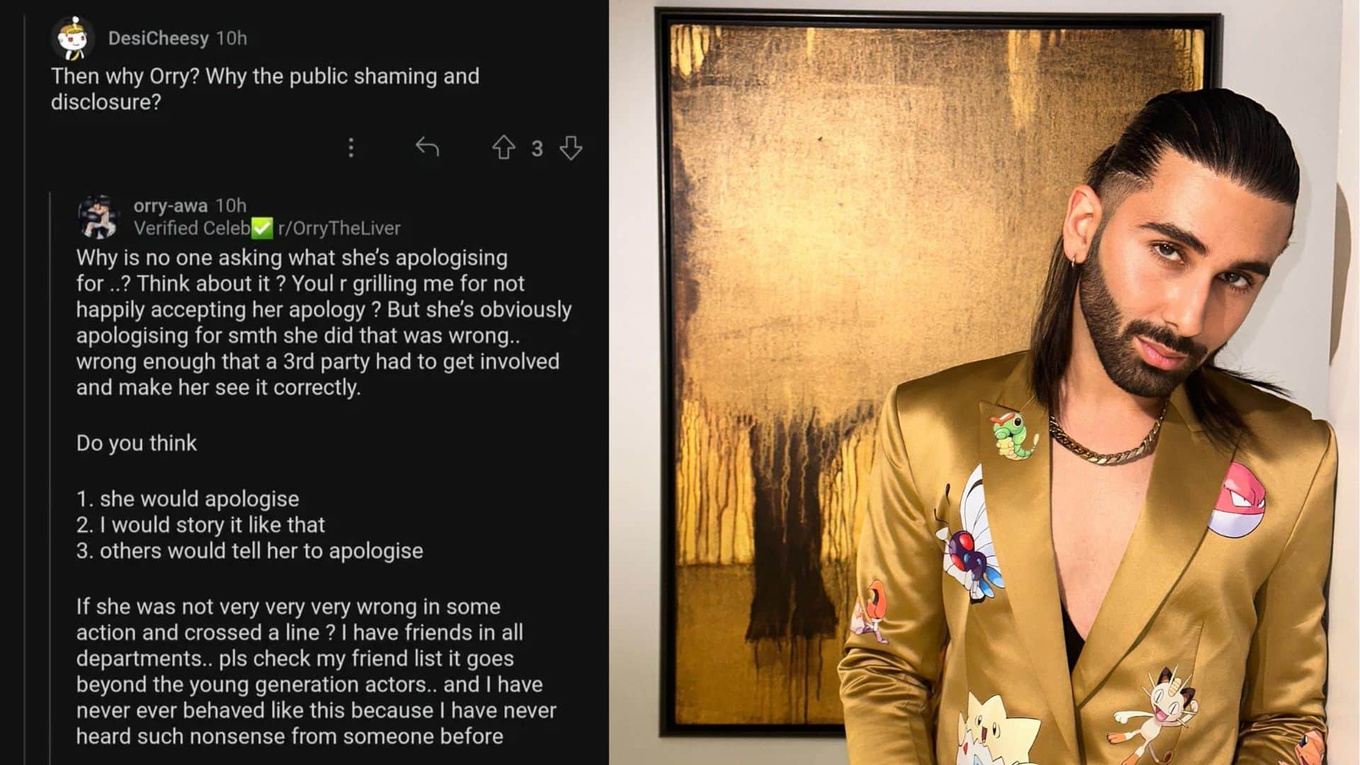 Orry Breaks Silence On his fight with actress Palak Tiwari and viral WhatsApp chat know what he says