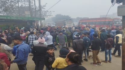 Ambedkar statue damaged by unknown person in budaun