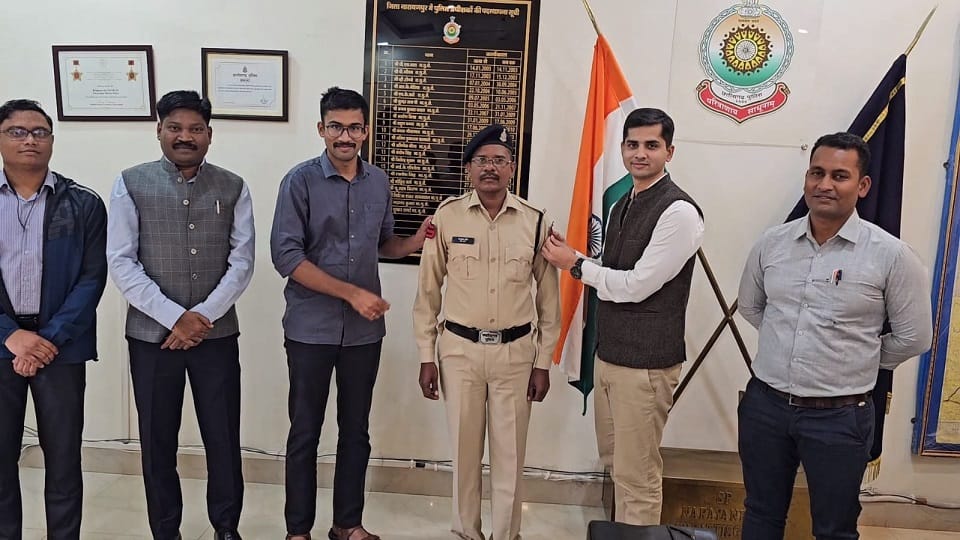 Promotion soldier Naveen alias Kamlu Nureti who showed indomitable courage and bravery in Naxalite encounter i