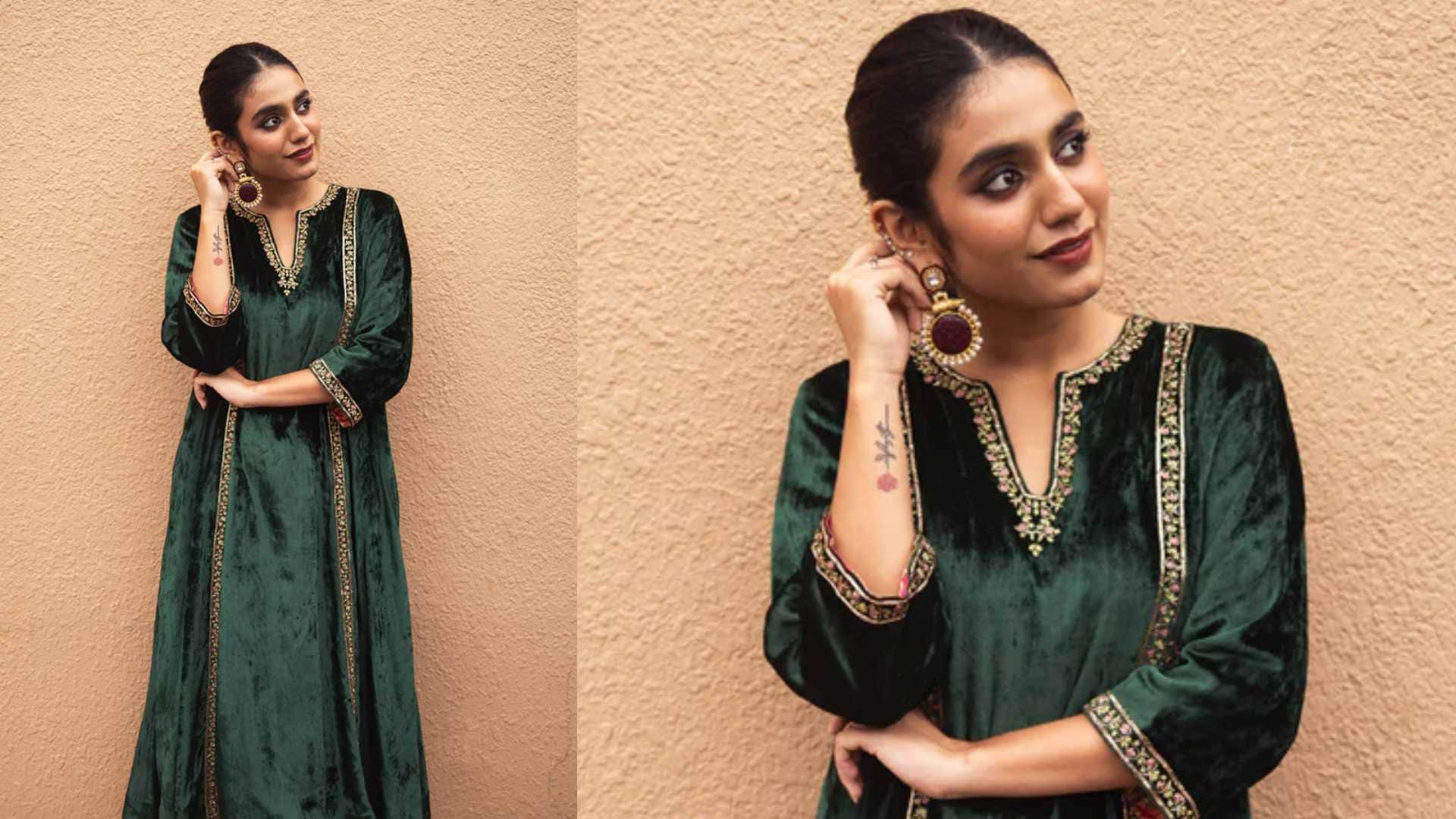 Lohri Outfit Ideas trendy Velvet Suit Designs for lohri festival