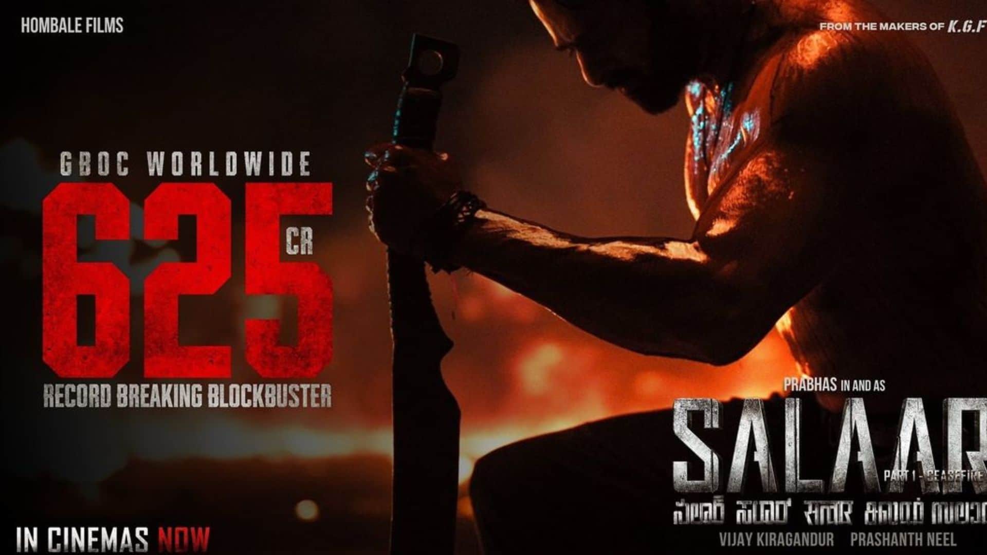 prabhas starrer Salaar box office collection Third highest grossing Telugu film after Baahubali 2 and RRR