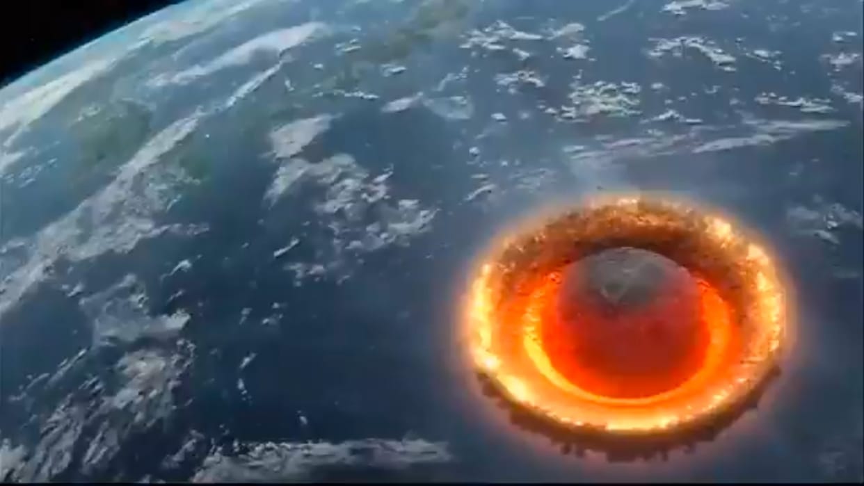 viral video what would happen if largest asteroid hit the earth how the pocalypse will come