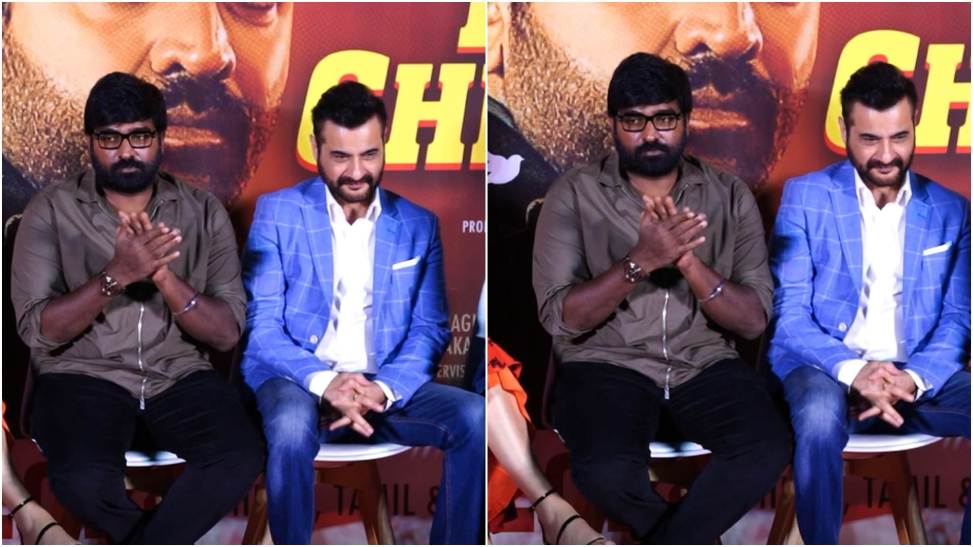 pc of film merry christmas with katrina kaif vijay sethupathi Sanjay Kapoor and director sriram raghavan