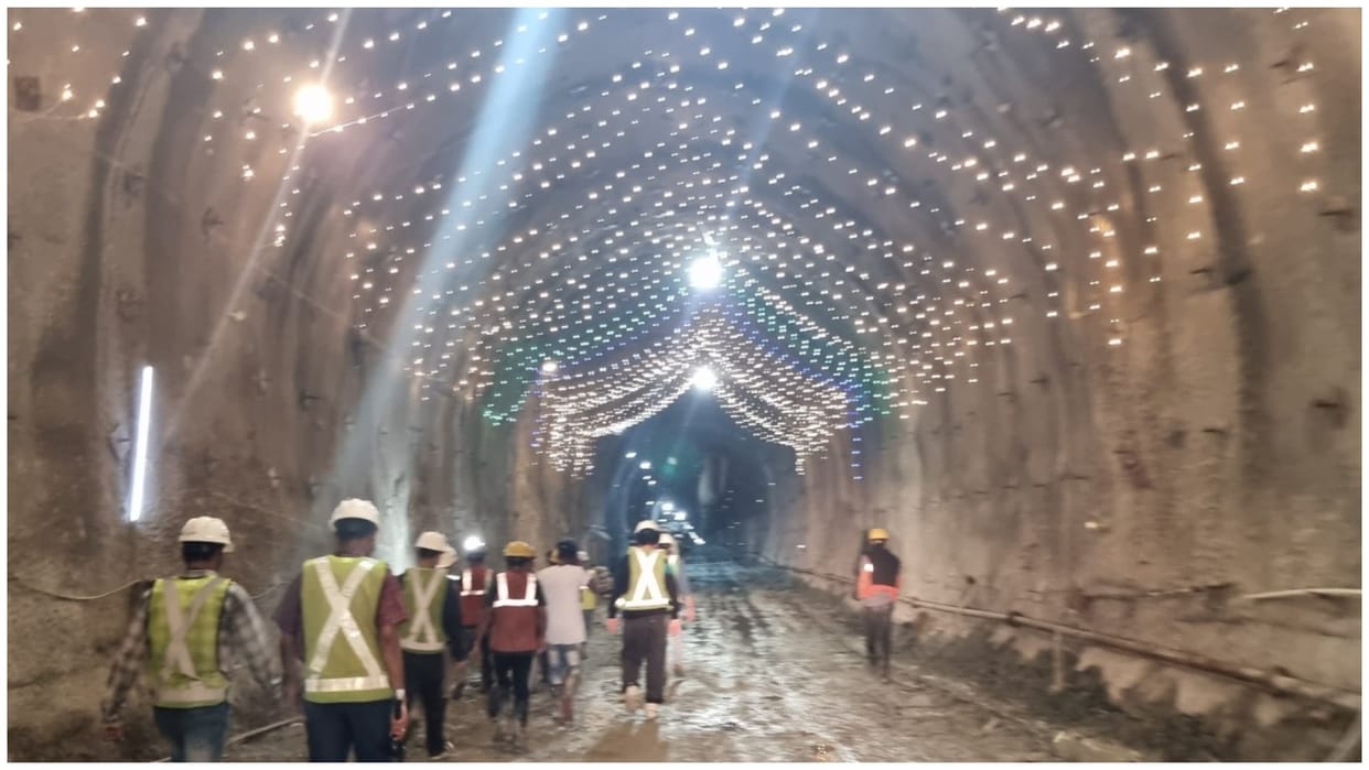 West Bengal Sikkim Sewak Rangpo Rail Link project tunnel mining work in progress news and updates