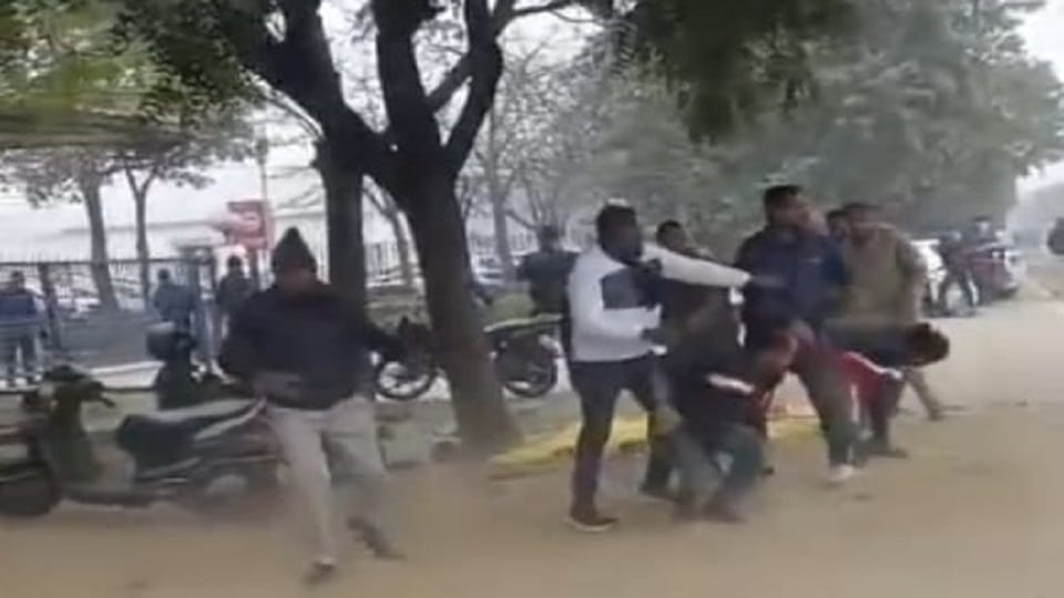 CITU leader sitting on strike was beaten up by bouncers