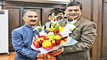 हिमाचल: आरके सिंह से मिले सीएम सुक्खू, राज्य को विद्युत परियोजनओं में रॉयल्टी की समीक्षा पर बनी सहमति CM sukhvinder Sukhu said - Union Minister agreed to review royalty in power projects to the state