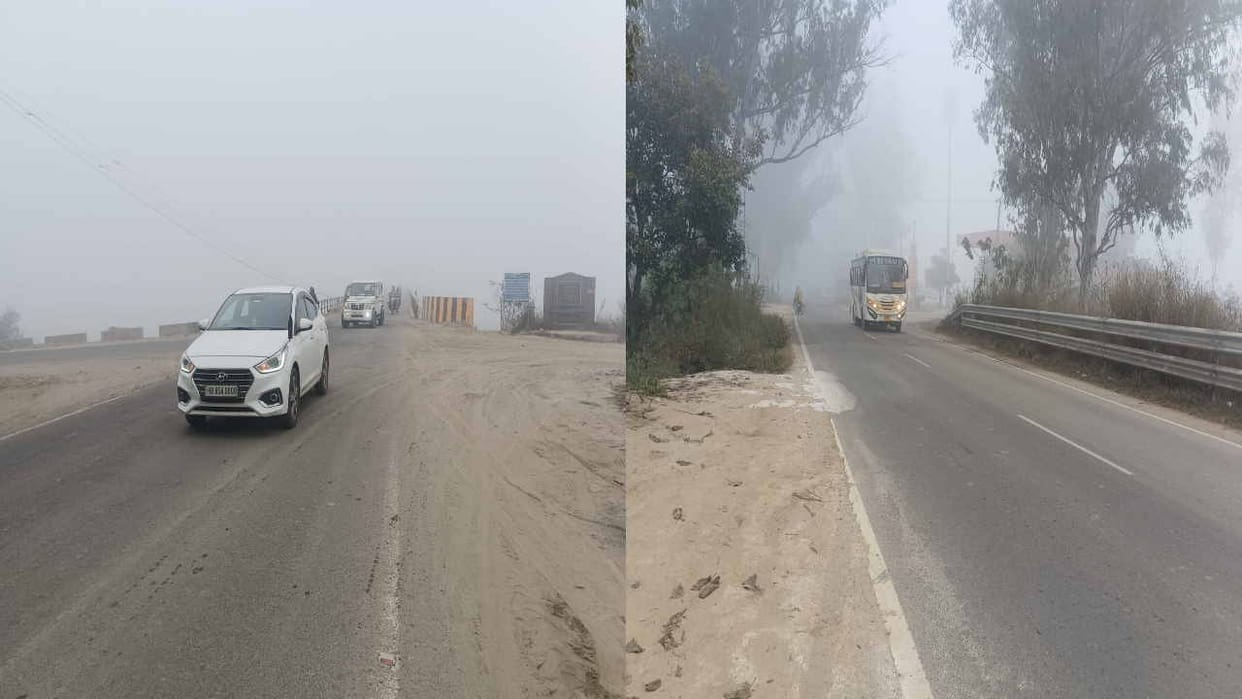 Cold weather hits Una district, difficult to leave home amid fog
