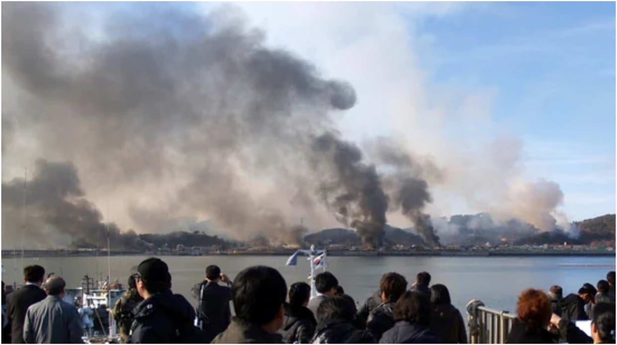 South Korea orders evacuation on border island as North Korea fires over 200 artillery shells