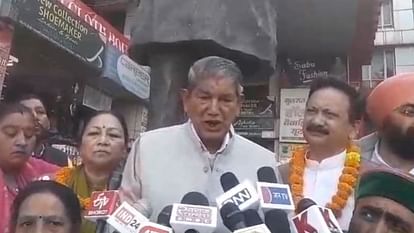 Former CM Harish Rawat took out a march in protest against increasing unemployment Uttarakhand news