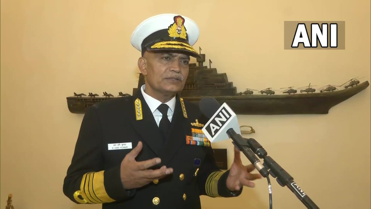 Indian Navy Chief Admiral R Hari Kumar Anti Piracy and Anti Drone operations Govt policy