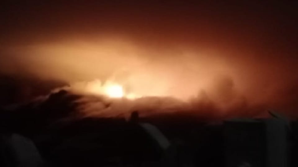 forest fire broke out near Modi Mill flyover on Mathura Road in Delhi