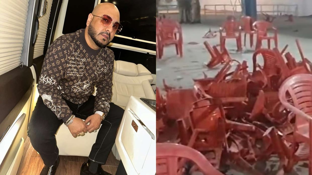 B Praak Concert Stampede broke out at singer live performance in Etawah chairs were broken show cancelled