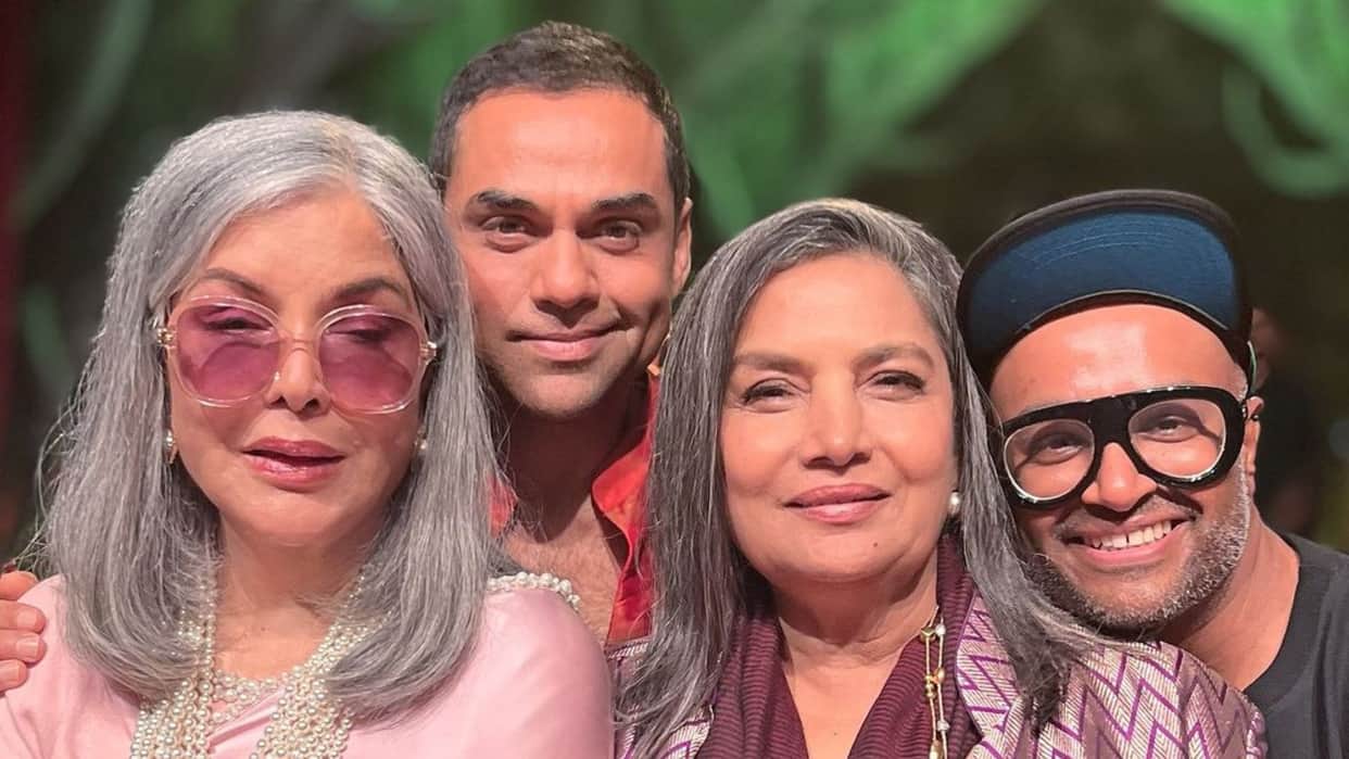 Abhay Deol said Bun Tikki Dare To Dream Big he shared a picture with co star Zeenat Aman and Shabana Azmi
