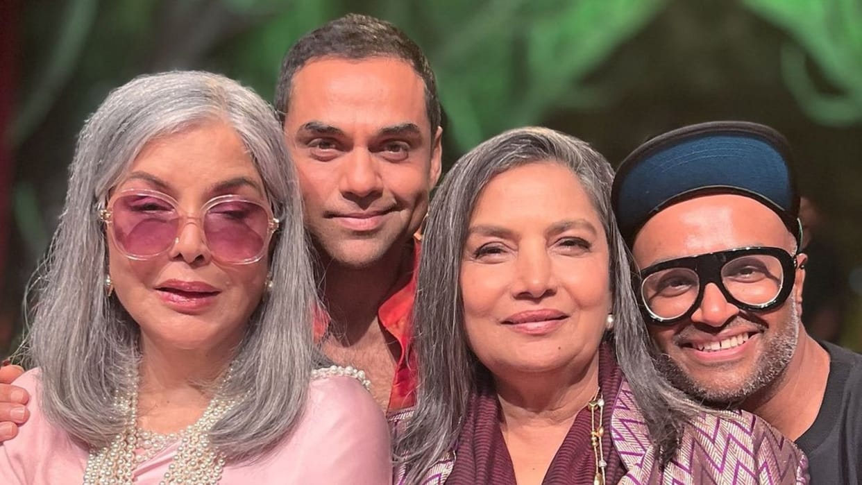 Abhay Deol said Bun Tikki Dare To Dream Big he shared a picture with co star Zeenat Aman and Shabana Azmi