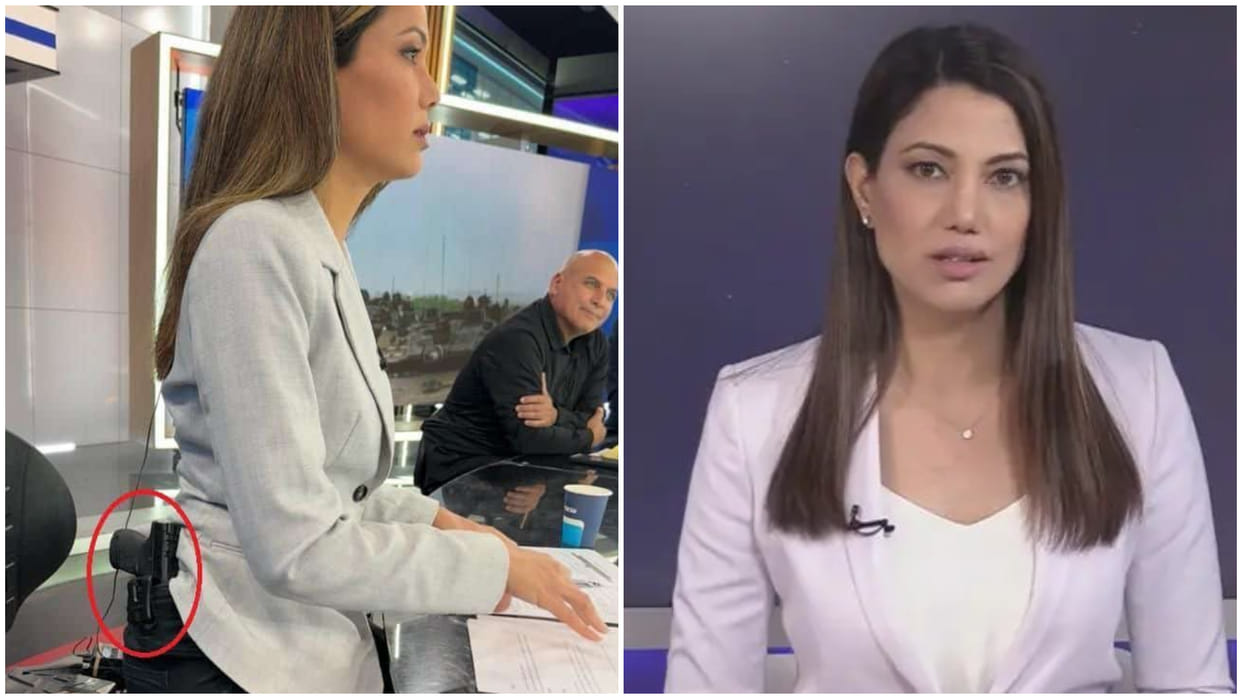 Israel: Anchoring with pistol brought a flood of comments on social media; Know who this Israeli woman