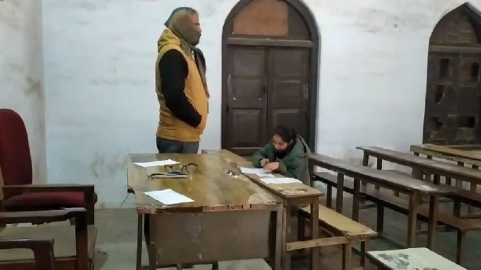 only one girl student took the exam in Bareilly College