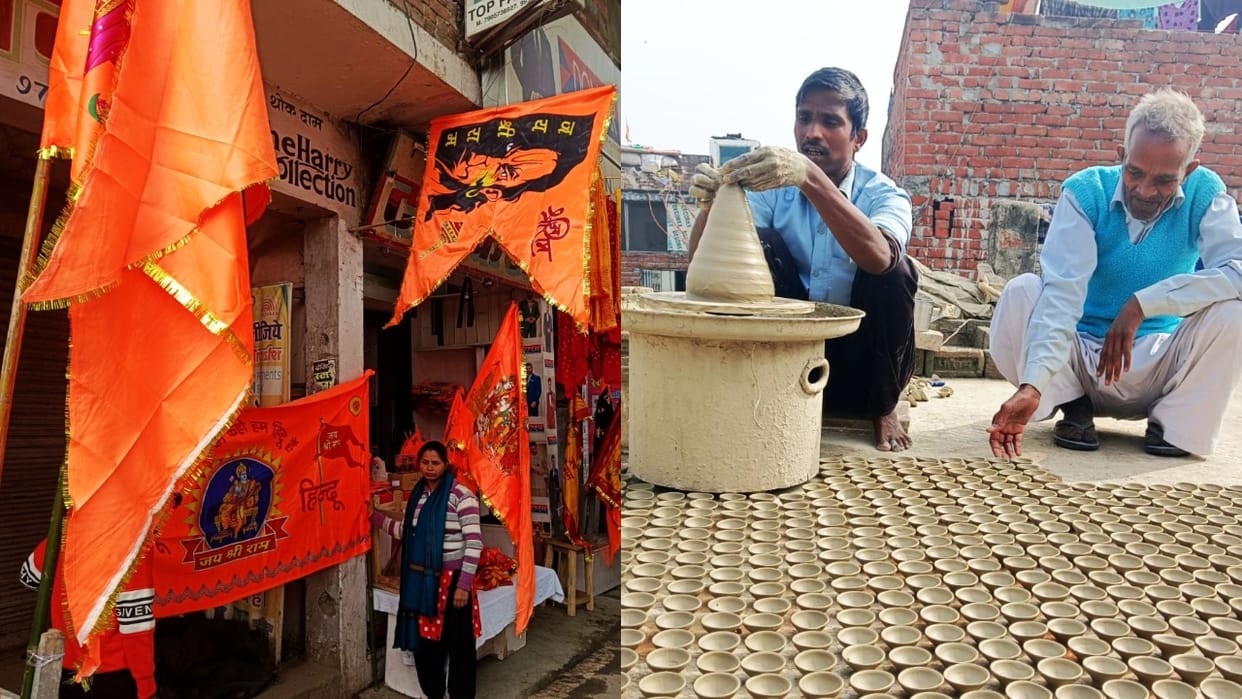 Potters are making lamps for occasion of ram mandir pran pratishtha