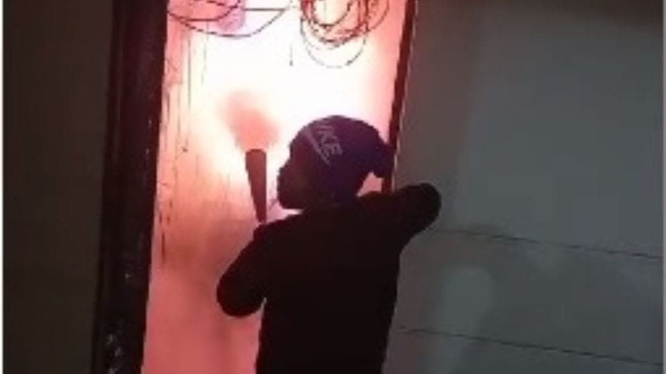 Fire broke out in flat number 2004 in Logix Blossom County Noida.