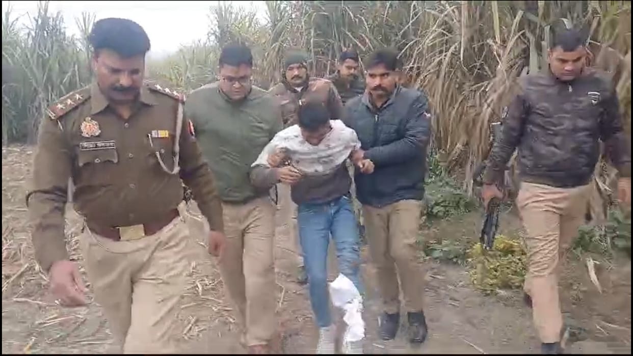 Saharanpur: Gangster carrying a reward of Rs 25,000 was shot in the leg in the encounter
