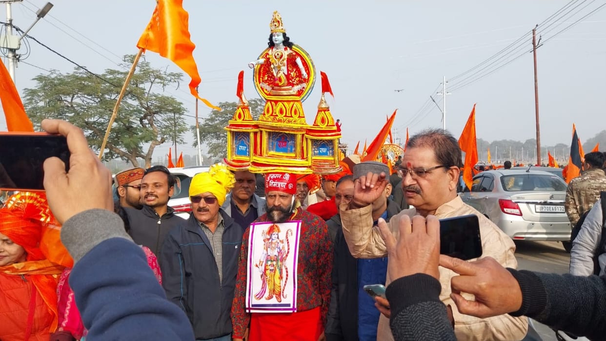 Ram Mandir: Dukan jiare appealing to people to light Ram Jyoti by keeping the figure of Ram Mandir