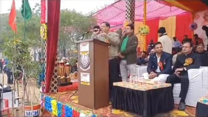 Tongue slip of Municipal Minister Kamal Gupta in Hisar of Haryana