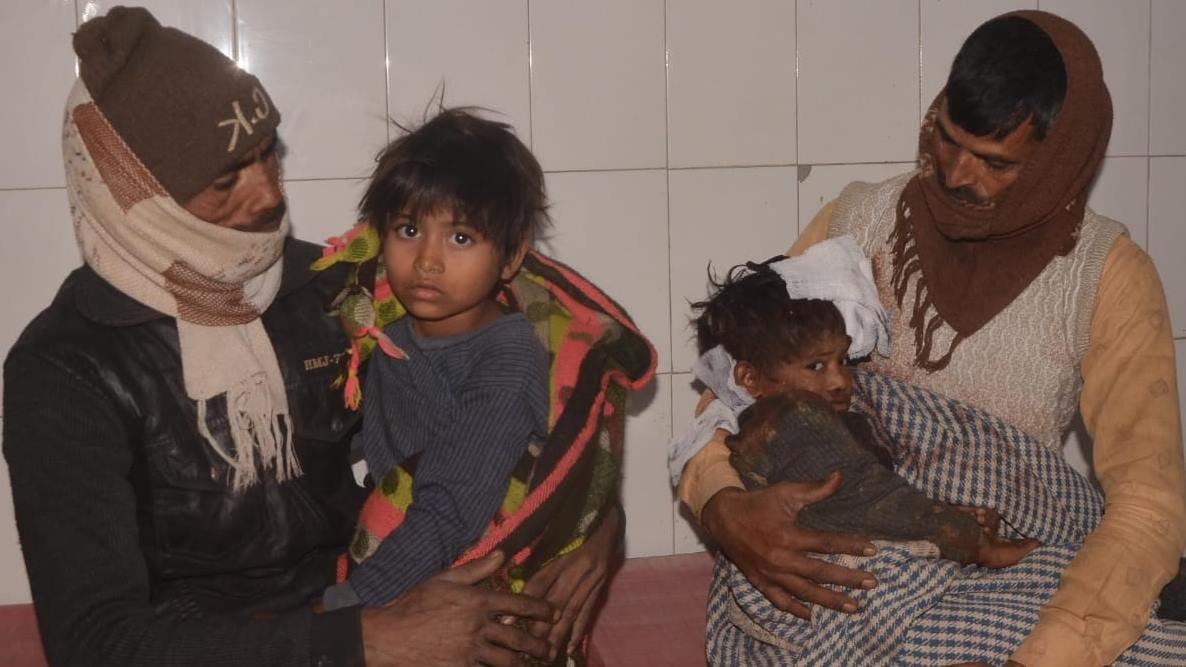 Sambhal: pack dogs attacked sisters, scratched both them badly, left deep wounds on head and neck