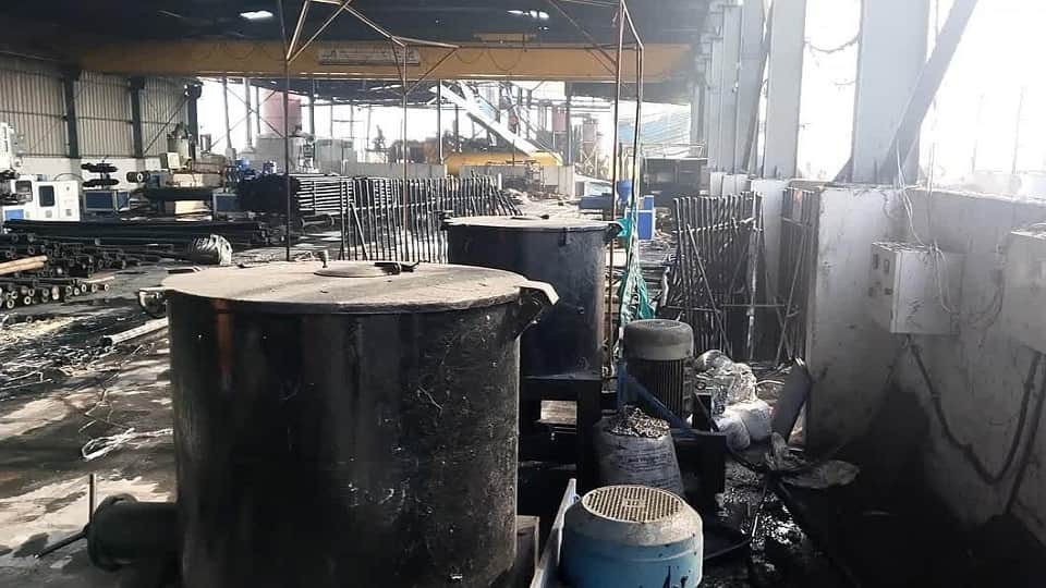 Fire breaks out in furniture factory loss of more than Rs 10 crore in Bemetra