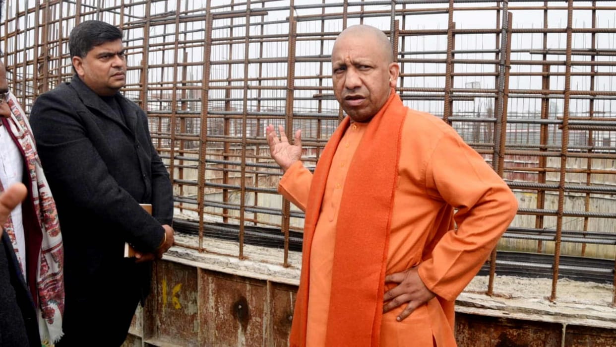 CM Yogi gave instructions for re modelling regarding drain under construction of Deoria Bypass