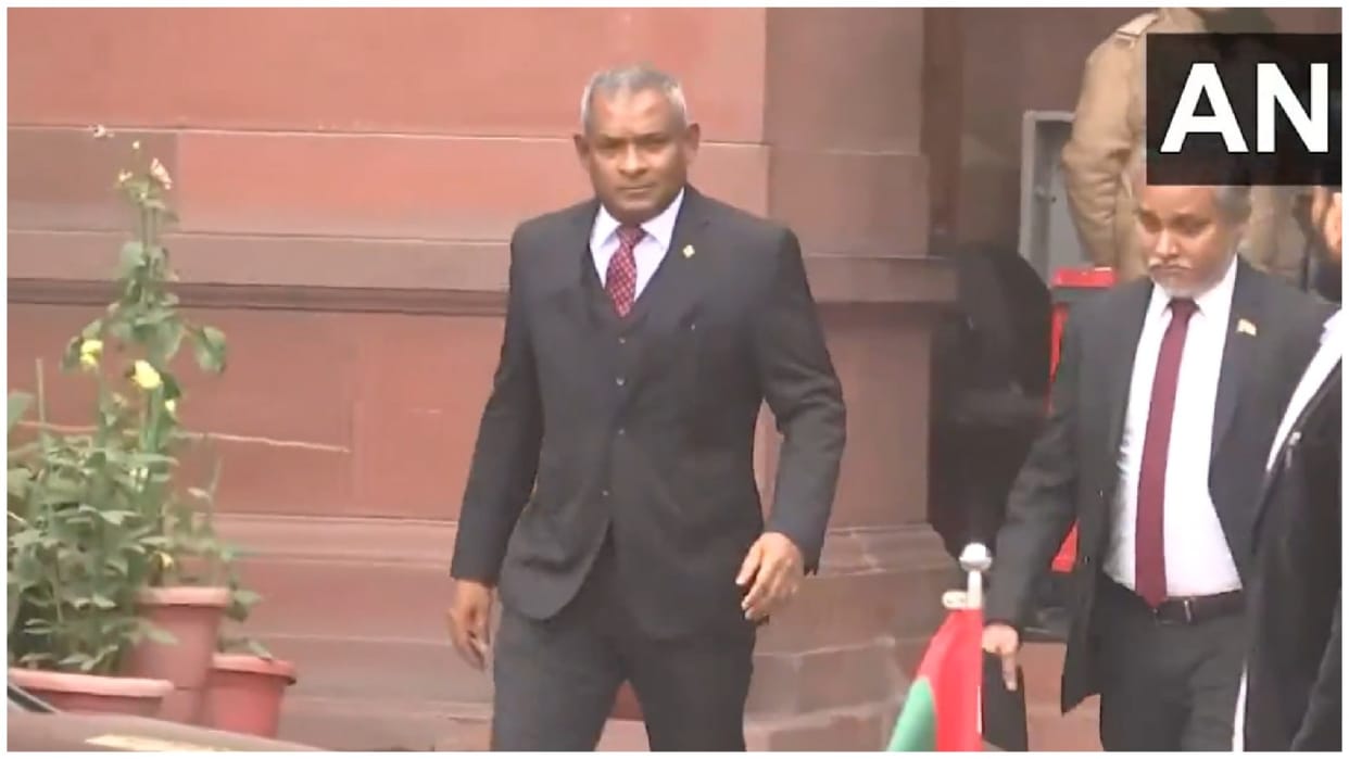 Maldivian Envoy at the MEA in Delhis South Block over Maldives MPs post on PM Modis visit to Lakshadweep