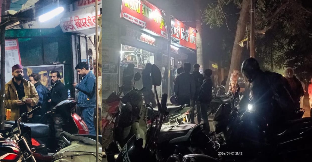 Amar Ujala Sting, Liquor is being consumed on the road in Kanpur, claims of top officials are being flouted