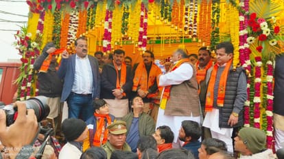 procession of Ghanta to be installed in Ayodhyadham was taken out in Etah