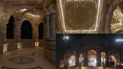 Ayodhya Ram Mandir Latest Photos Ram Janmbhoomi Teerth Kshetra Trust shares pictures of Ram Temple premises